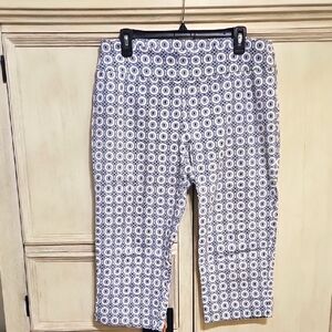 Zac & Rachel Navy and White Geometric Pants